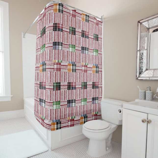 Shower Curtain Plaid (In Situ)
