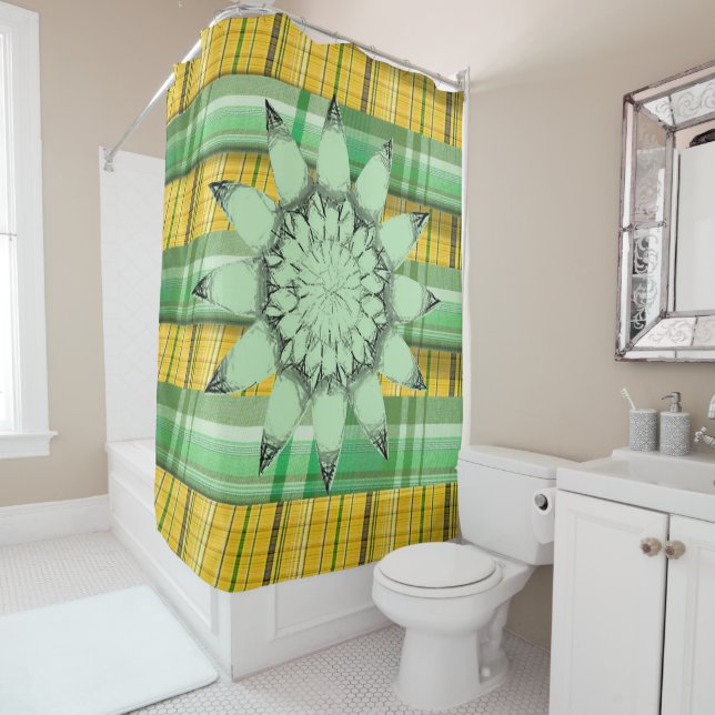 Shower Curtain Plaid (In Situ)