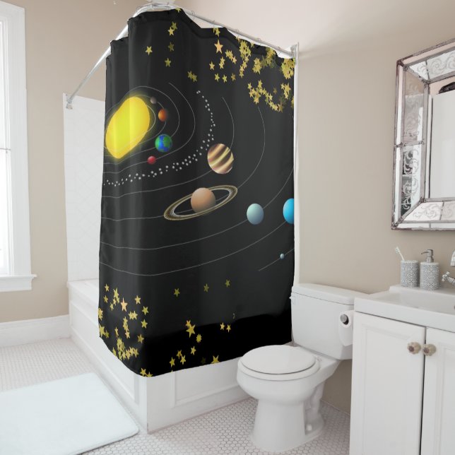 Shower Curtain Planets (In Situ)
