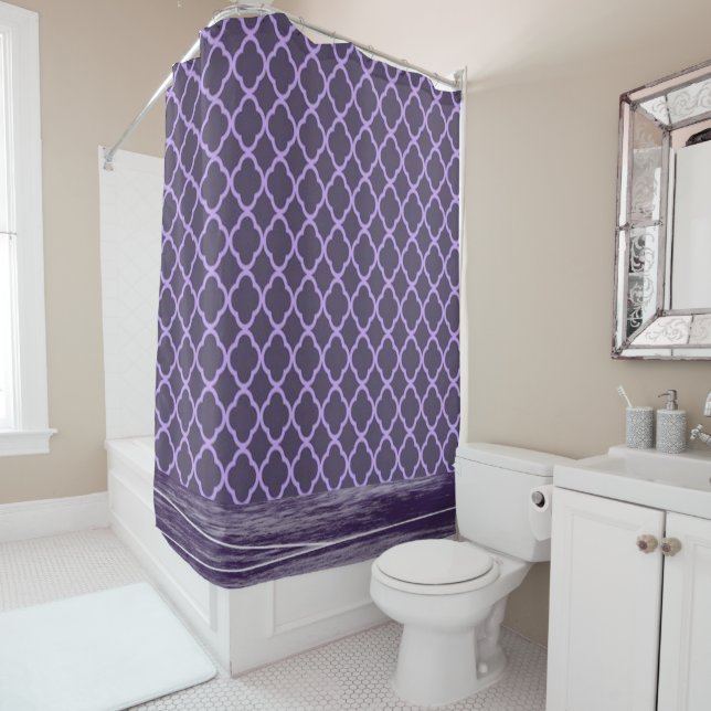 Shower Curtain Purple (In Situ)