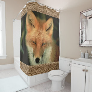Shower Curtain Red Fox