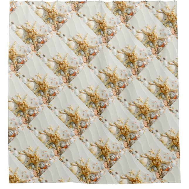 Shower Curtain/Seashells Curtain (Front)