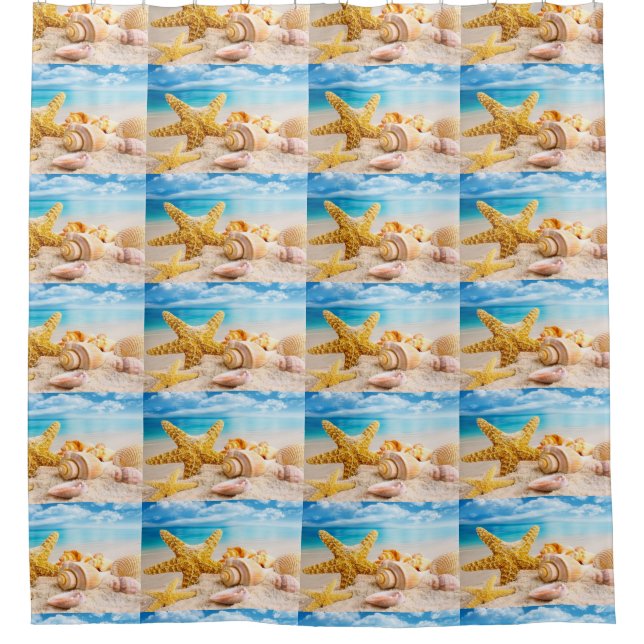 Shower Curtain/Seashells Curtain (Front)