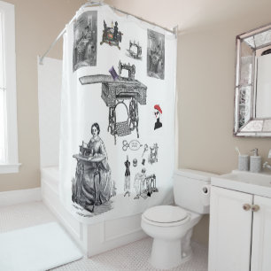 Shower Curtain Sewing Vintage