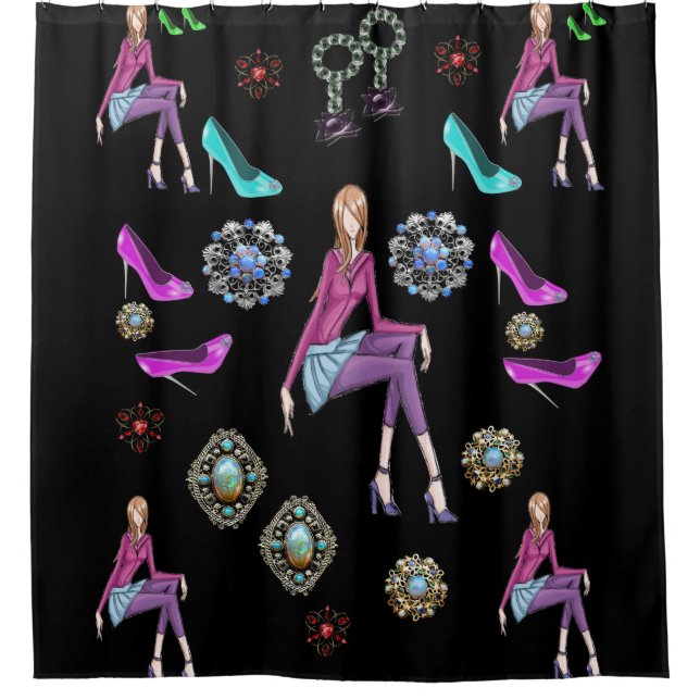 Shower Curtain Shoe (Front)