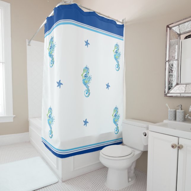 Shower Curtain Shower Curtains Seaside Royal (In Situ)