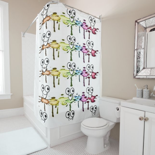 Shower Curtain Smiles (In Situ)