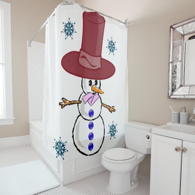 Shower curtain Snowman (In Situ)