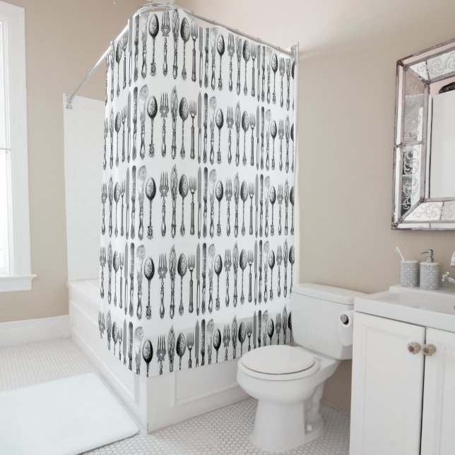 Shower Curtain Spoons (In Situ)