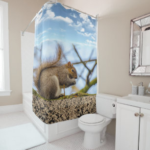 Shower Curtain Squirrel
