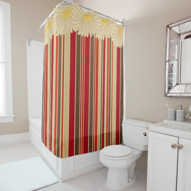Shower Curtain Stripe (In Situ)