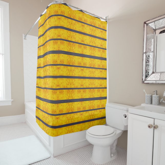 Shower Curtain Stripe (In Situ)