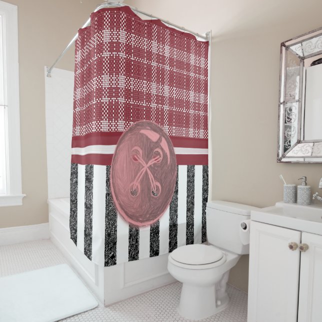 Shower Curtain Stripe (In Situ)