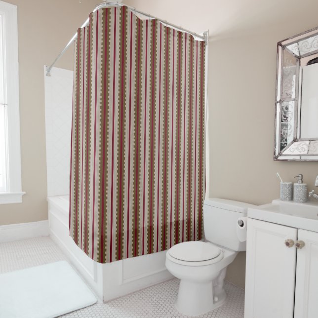 Shower Curtain Stripe (In Situ)