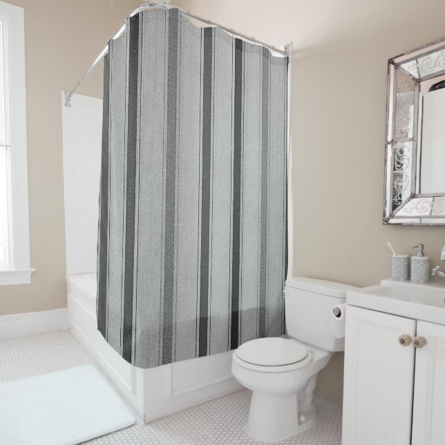 Shower Curtain Stripe (In Situ)