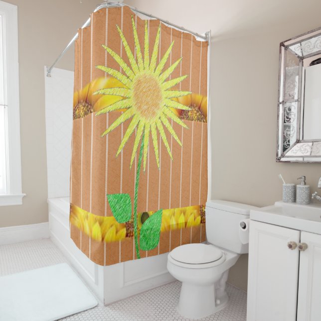 Shower Curtain Sunflower (In Situ)