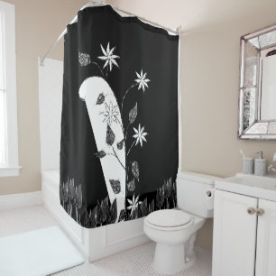 Shower curtain sunflowers