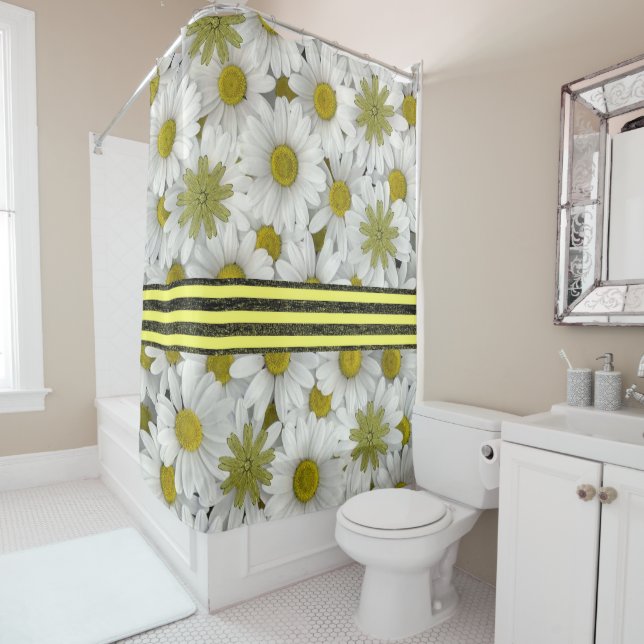 Shower curtain sunflowers (In Situ)
