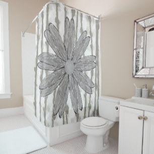 Shower curtain sunflowers