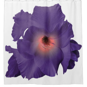 Shower Curtain Sword Lily Indigo Pink