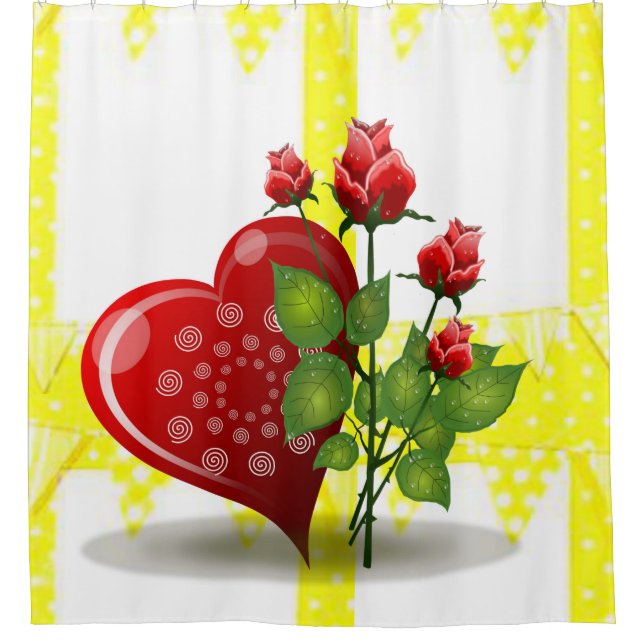 Shower Curtain Valentine (Front)