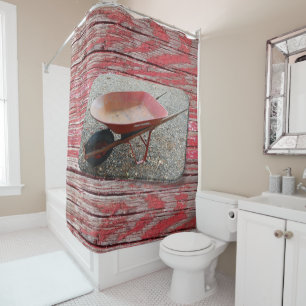 Shower Curtain Wheelbarrow