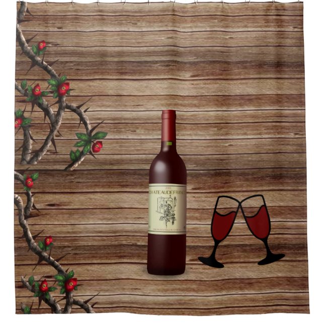 Shower Curtain Wine (Front)