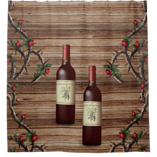 Shower Curtain Wine (Front)