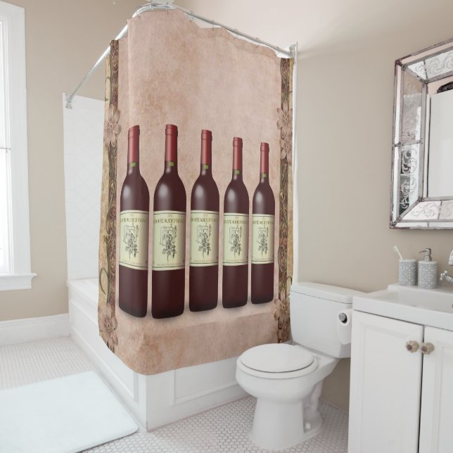Shower Curtain Wine (In Situ)