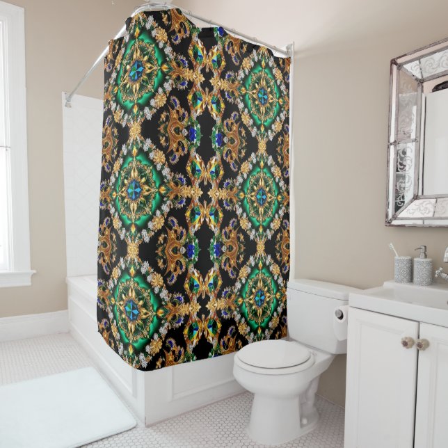 Shower Curtain with Brazilian Colours (In Situ)