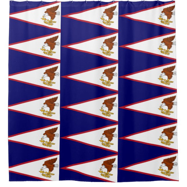 Shower Curtain with Flag of American Samoa (Front)