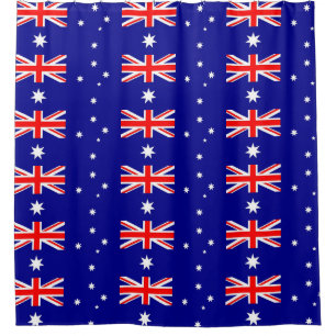 Shower Curtain with Flag of Australia