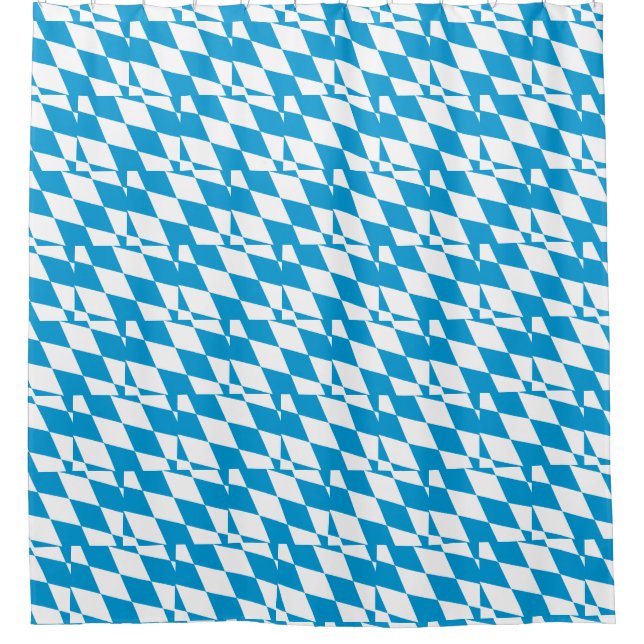 Shower Curtain with Flag of Bavaria, Germany (Front)
