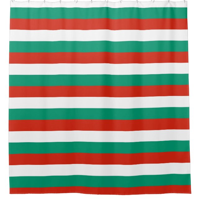 Shower Curtain with Flag of Bulgaria (Front)