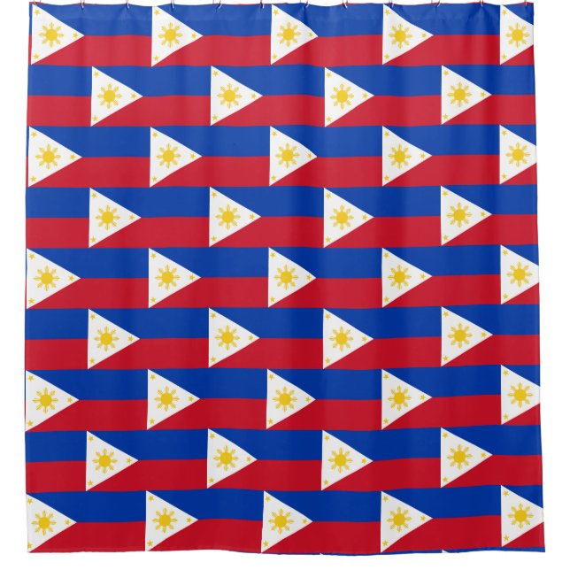 Shower Curtain with Flag of Philippines (Front)