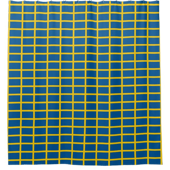 Shower Curtain with Flag of Sweden (Front)
