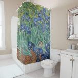 Shower Curtain with Van Gogh's Irises<br><div class="desc">Bring some colour and culture to your bathroom with our Shower Curtain featuring a print of Van Gogh's Irises. This shower curtain is not only functional, but also a beautiful and unique way to add some personality to your bathroom. The print of Irises is a high-quality reproduction of one of...</div>