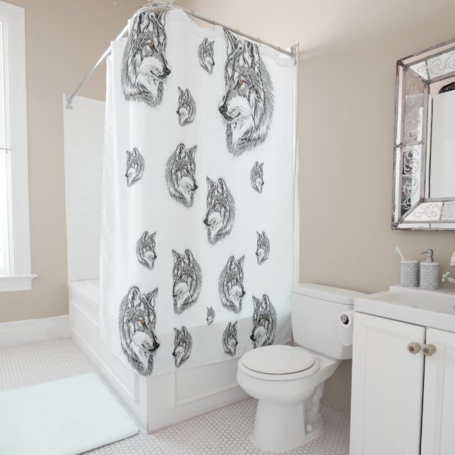 Shower curtain Wolves (In Situ)