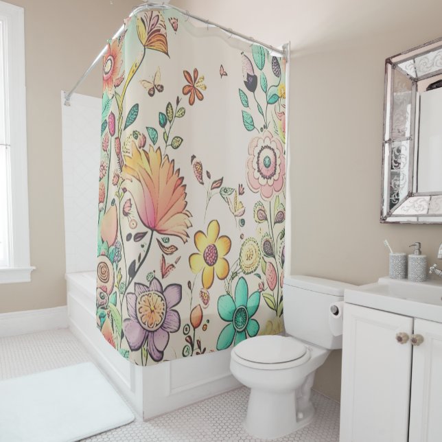 Shower Curtains Flower Curtain (In Situ)
