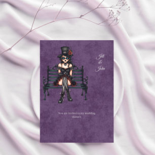 Shower Invitation Dark Academia Wedding Template