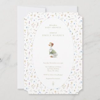 Shower invitation - storybook blue