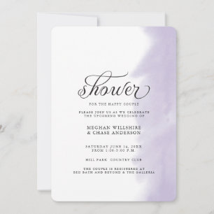 Shower Invite   Lilac Watercolor Stroke