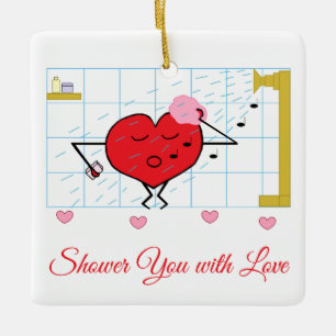 Shower Love Ceramic Ornament
