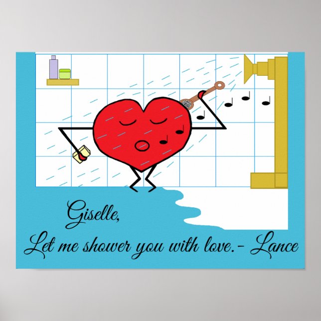 Shower Love Flows Poster (Front)