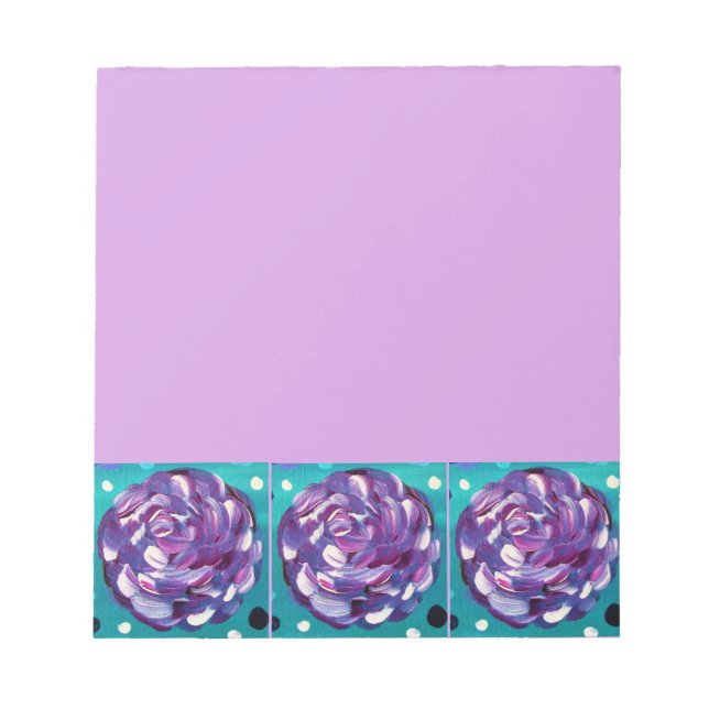 Shower Me With Flowers Notepad (Front)