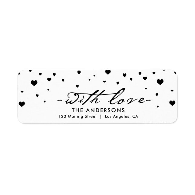 Shower of Hearts Modern Valentine's Day (Front)