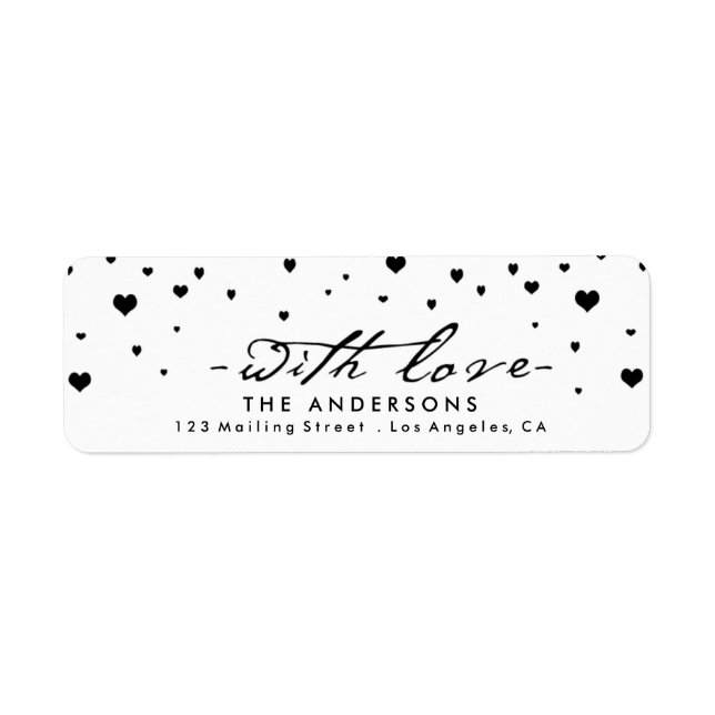 Shower of Hearts Modern Valentine's Day (Front)
