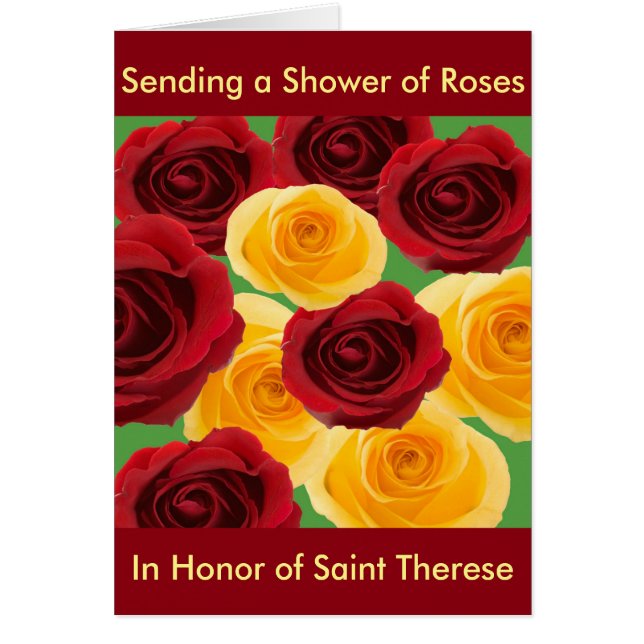Shower of Roses Card Designed By: Maryann D'Amico (Front)