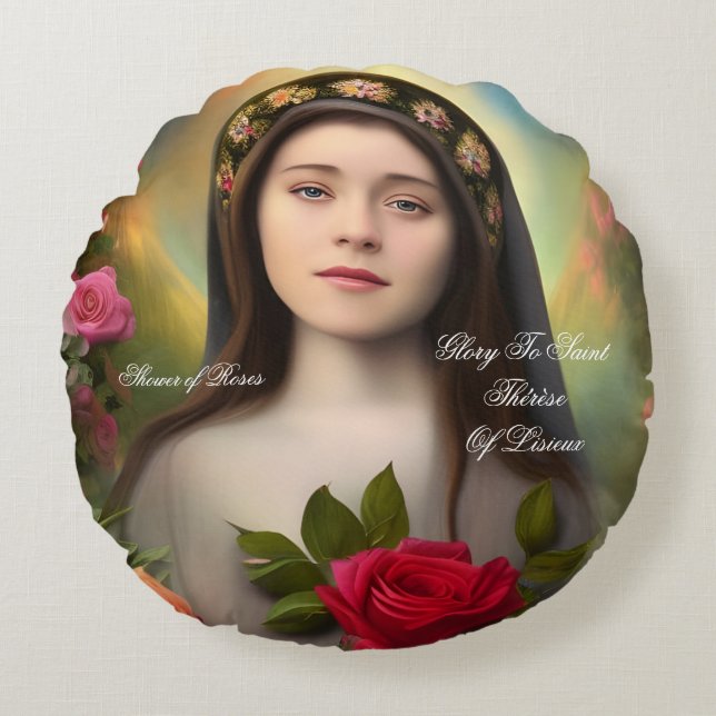 Shower of Roses  Round Cushion (Front)