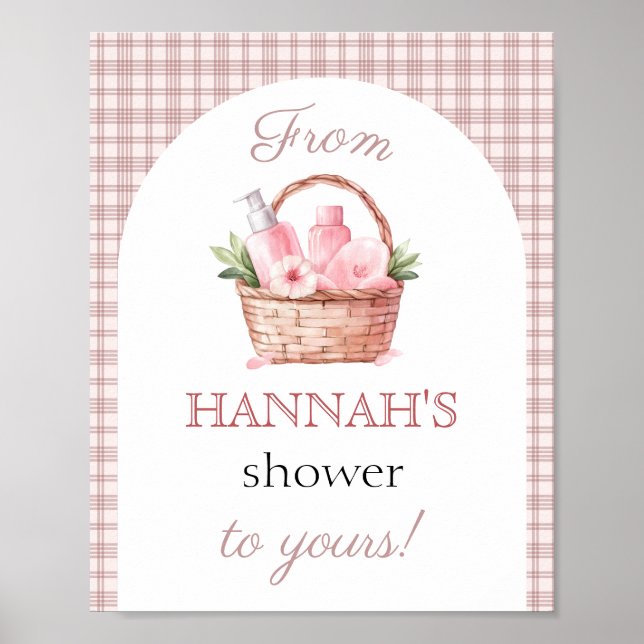 Shower Pink Fresh off the market Bridal Shower Poster (Front)